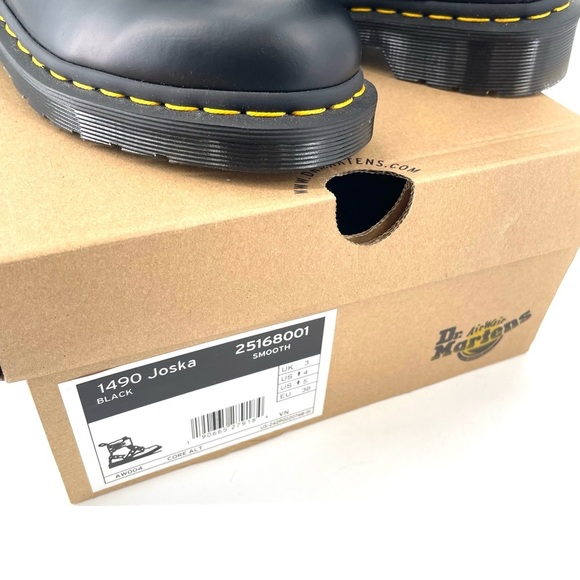 Dr. Martens NEW 1490 Joska Smooth Harness Black Lace Up 10 Eyelet Combat Boot - Picture 10 of 10